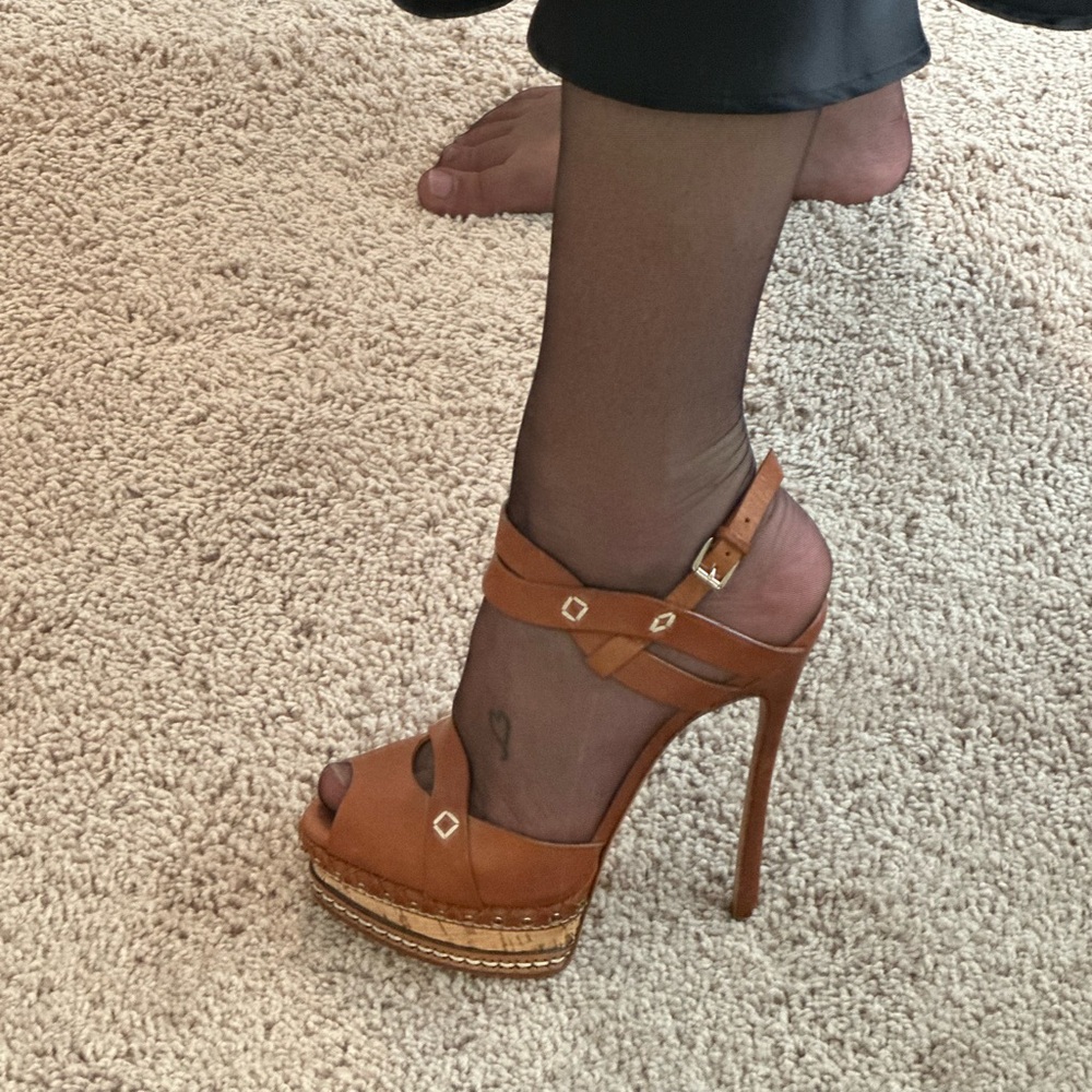 Casadei brown leather sandals